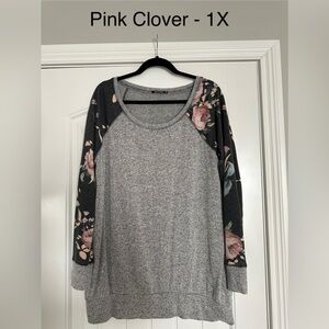 Pink Clover 1X tunic